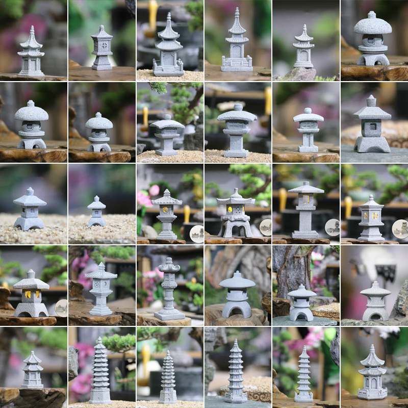Japan Bonsai Garden - Torre de piedra de arena en
