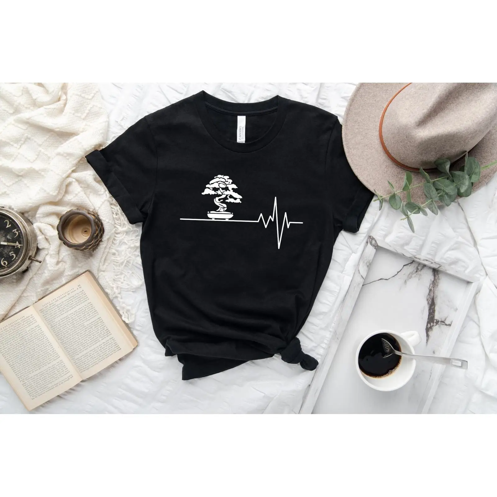 Japan Bonsai Garden - Camiseta Bonsai Heartbeat, camiseta japonesa para