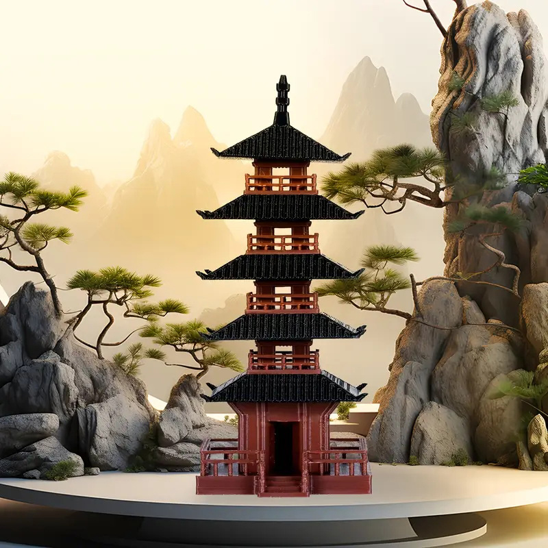 Bonsai Garden Mini - 🛒 Mini estatua de pagoda, modelo