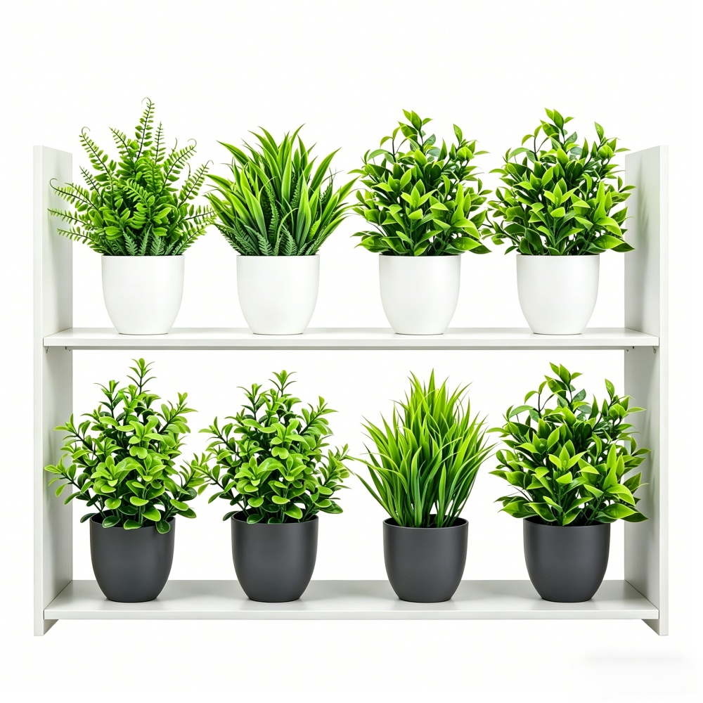 Bonsai Garden Mini - Juego de 4 Mini Plantas Artificiales
