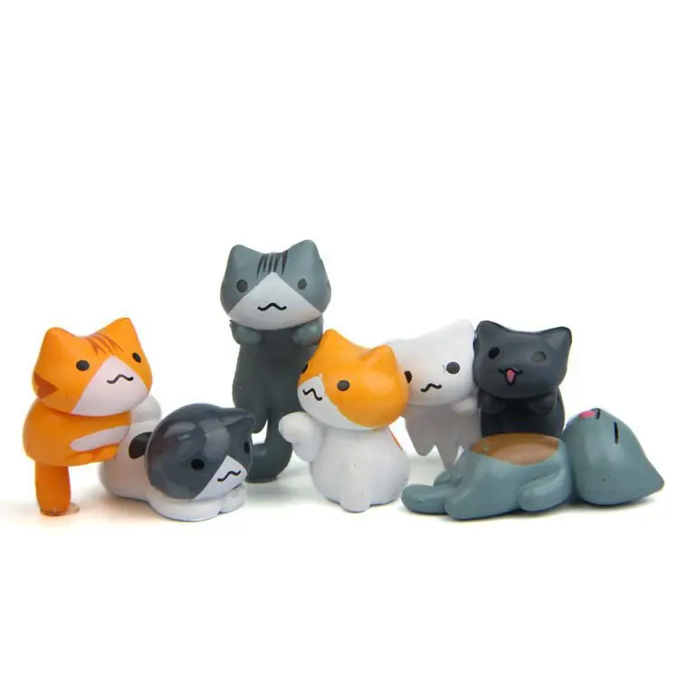 Japan Bonsai Garden - Juego de 6 piezas de gatos