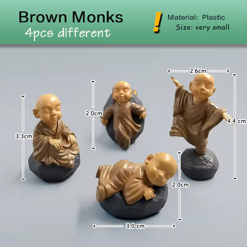 Figuras en miniatura de monje  - Japan Bonsai Garden reseña y precio