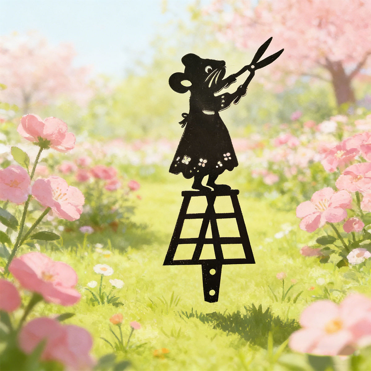 Columna de jardín de metal con - Bonsai Garden Decor reseña y precio