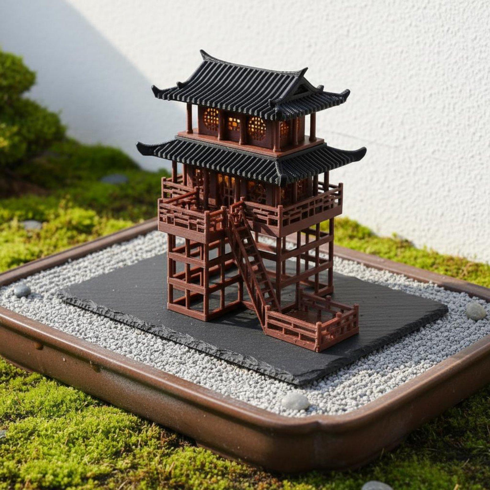 Miniatura de Pagoda de Plástic - Bonsai Garden Mini reseña y precio