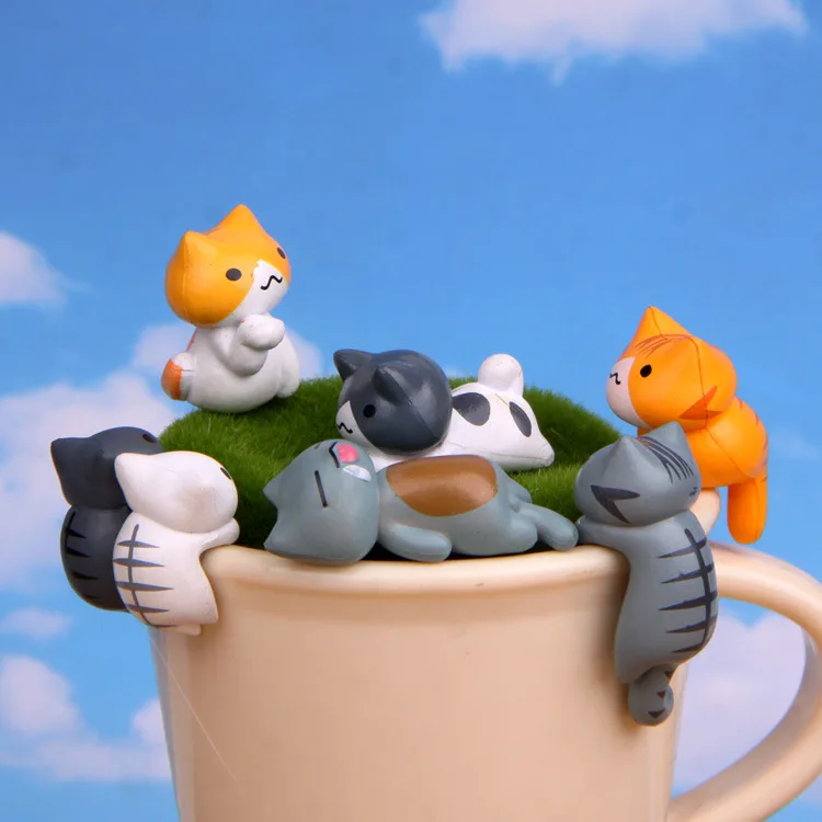Juego de 6 piezas de gatos de  - Japan Bonsai Garden reseña y precio