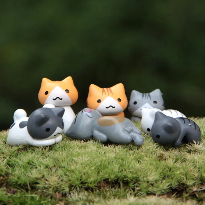 Juego de 6 piezas de gatos de  - Japan Bonsai Garden reseña y precio
